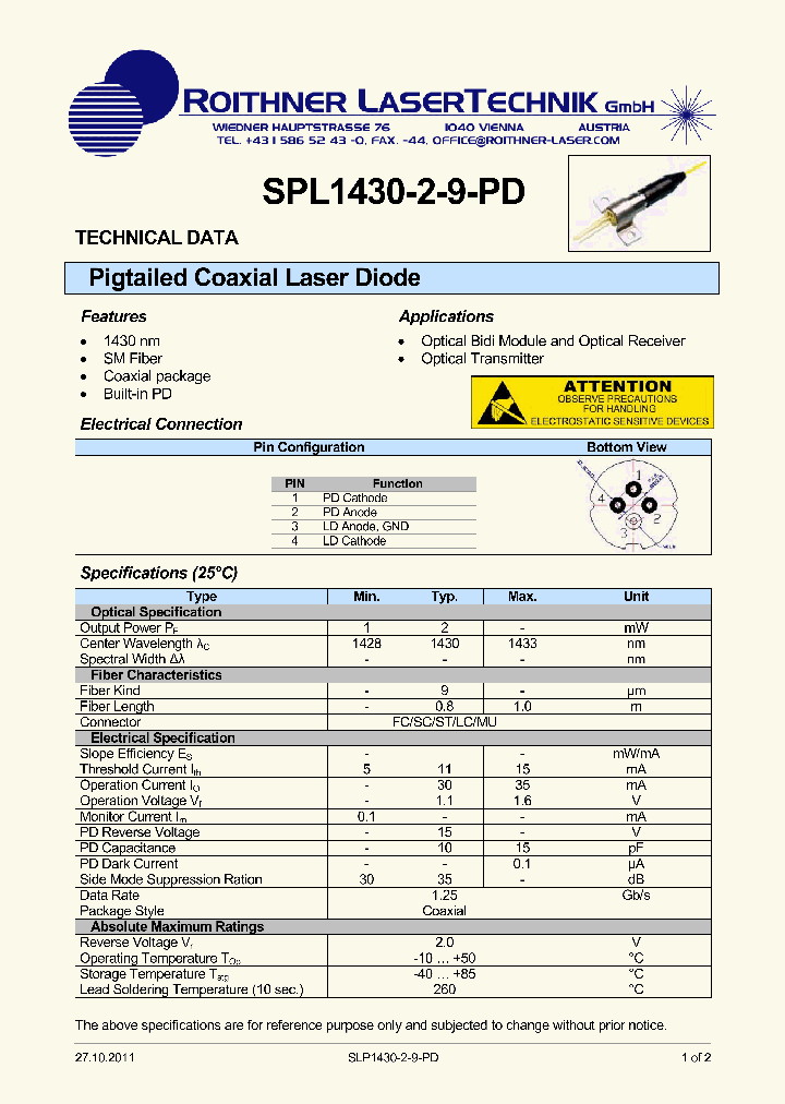 SPL1430-2-9-PD_8131074.PDF Datasheet