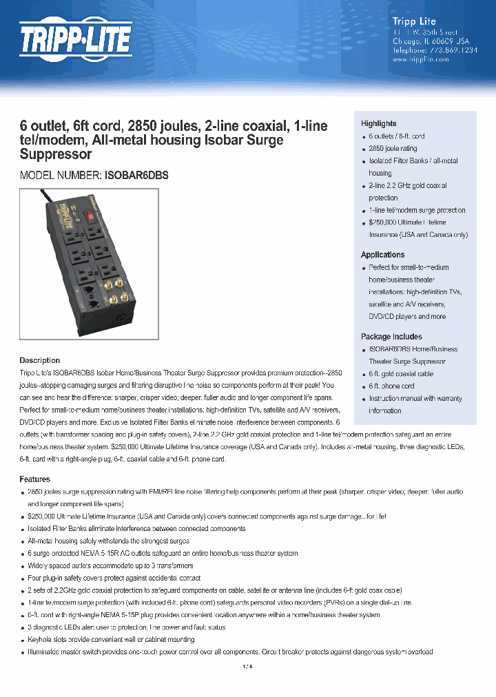 ISOBAR6DBS_8131275.PDF Datasheet