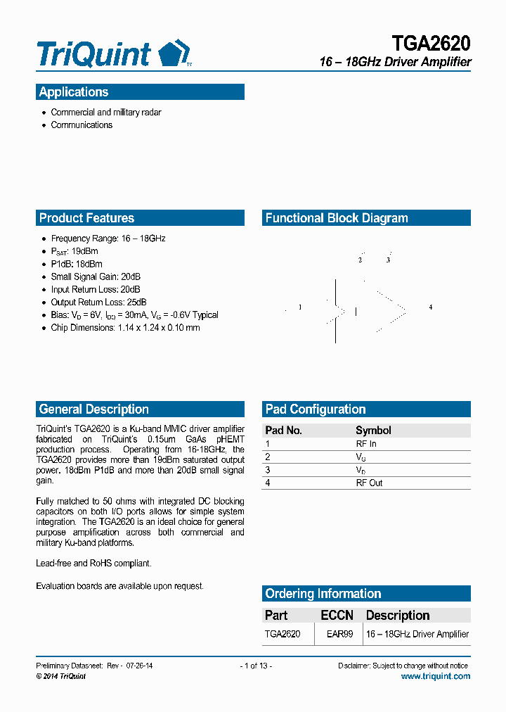 TGA2620-15_8131559.PDF Datasheet