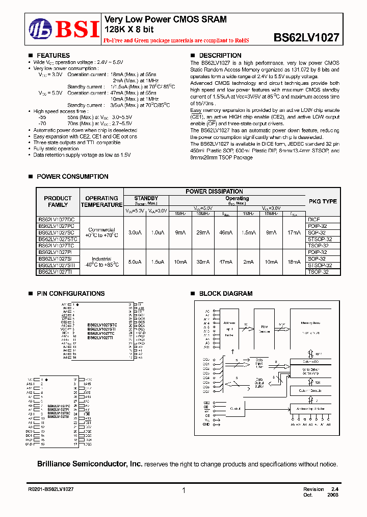 BS62LV1027TIP70_8131733.PDF Datasheet