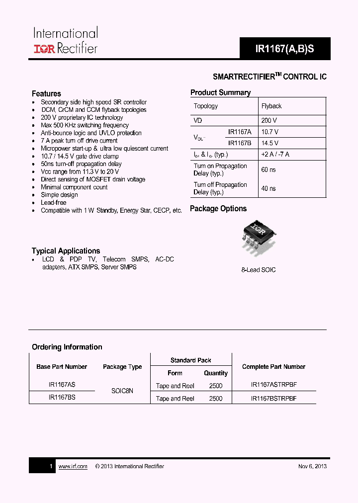 IR1167ASTRPBF_8132184.PDF Datasheet