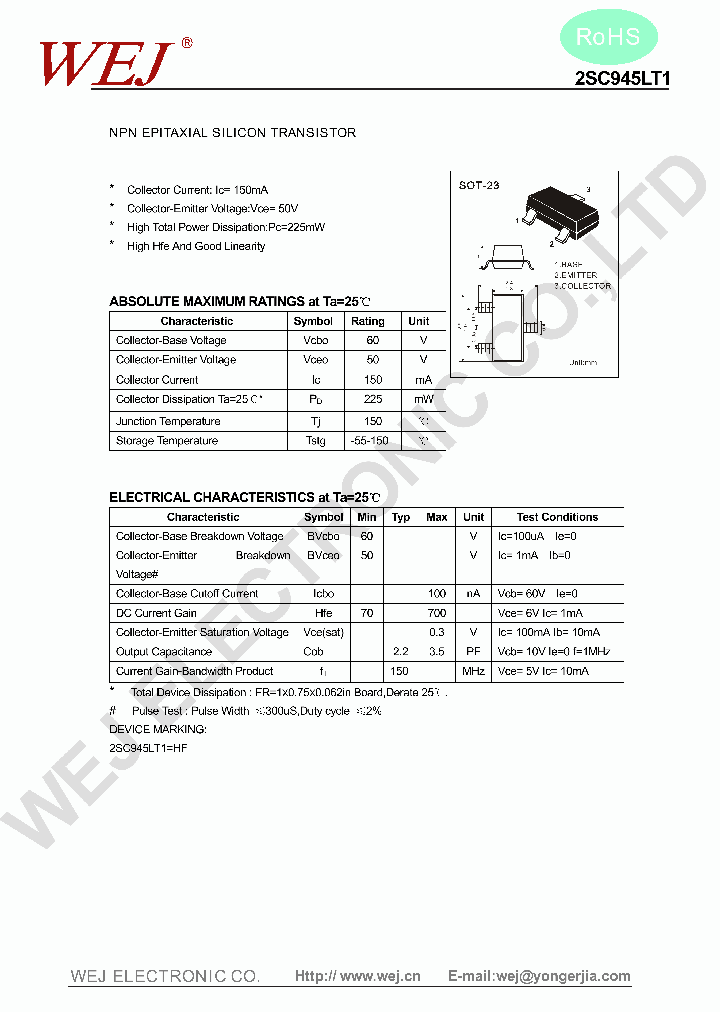 2SC945LT1_8132297.PDF Datasheet