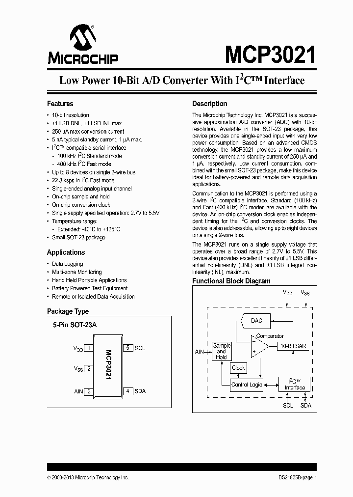 MCP3021-13_8131993.PDF Datasheet