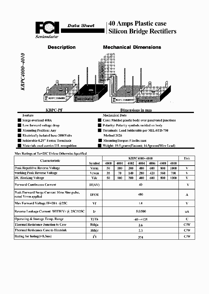 KBPC4000_8134000.PDF Datasheet