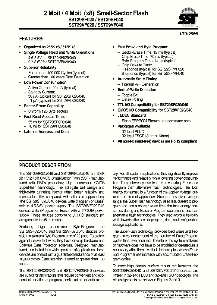 SST29VF040_8133960.PDF Datasheet