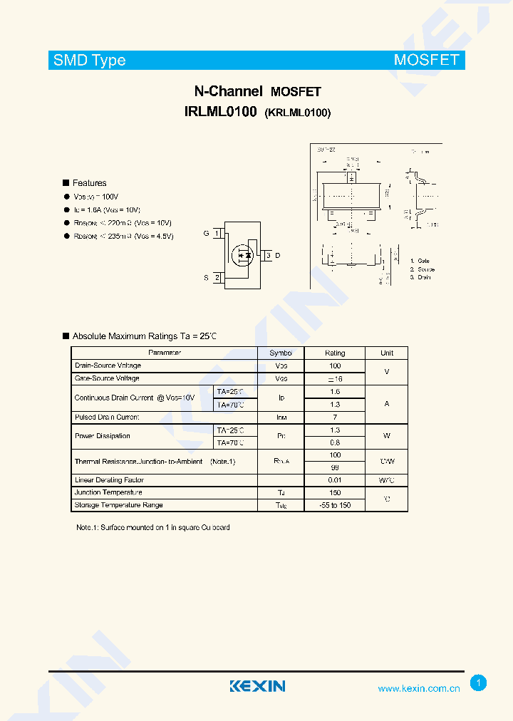 IRLML0100-23_8134973.PDF Datasheet