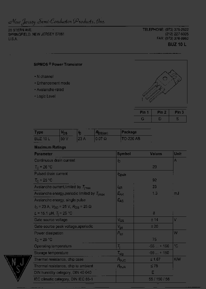 BUZ10L_8135447.PDF Datasheet