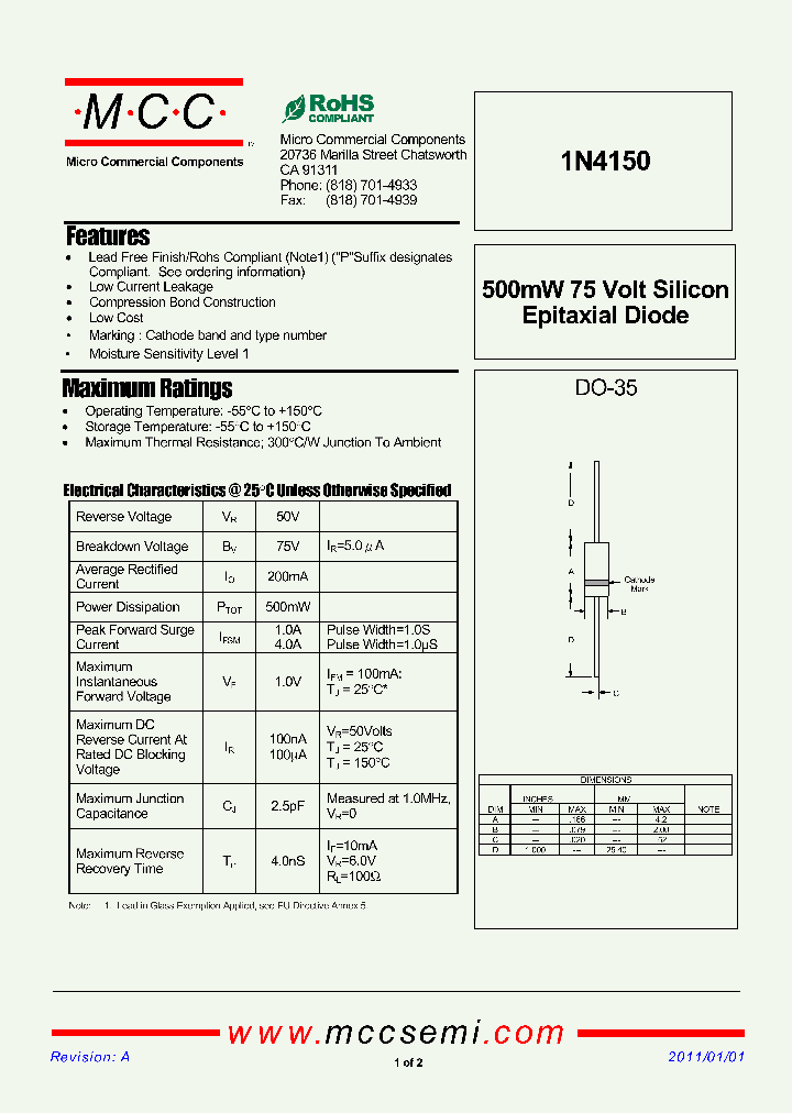 1N4150_8137303.PDF Datasheet