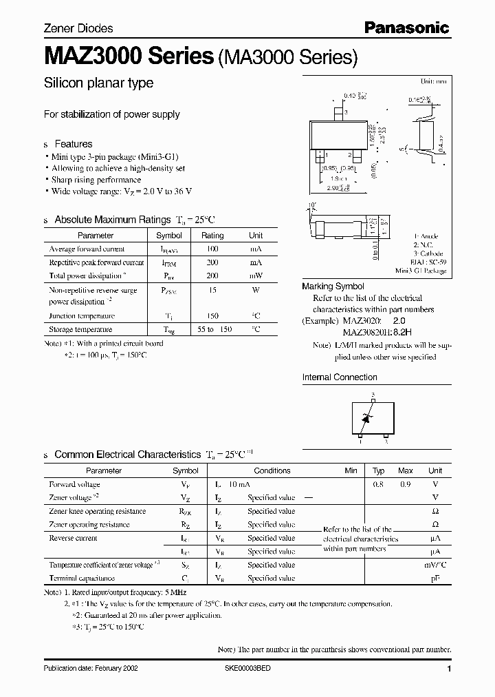 MAZ30910H_8136566.PDF Datasheet
