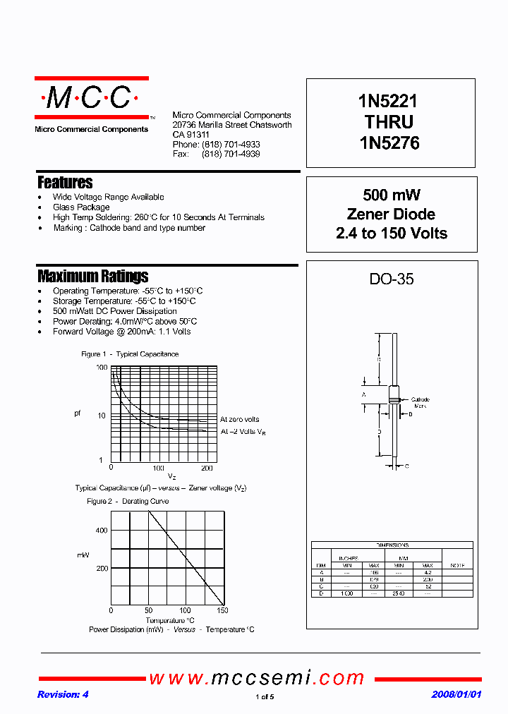 1N5269D-TP_8136421.PDF Datasheet