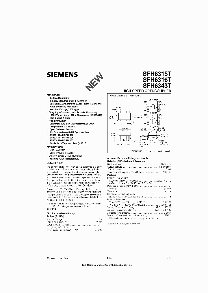 SFH6343T_8139280.PDF Datasheet