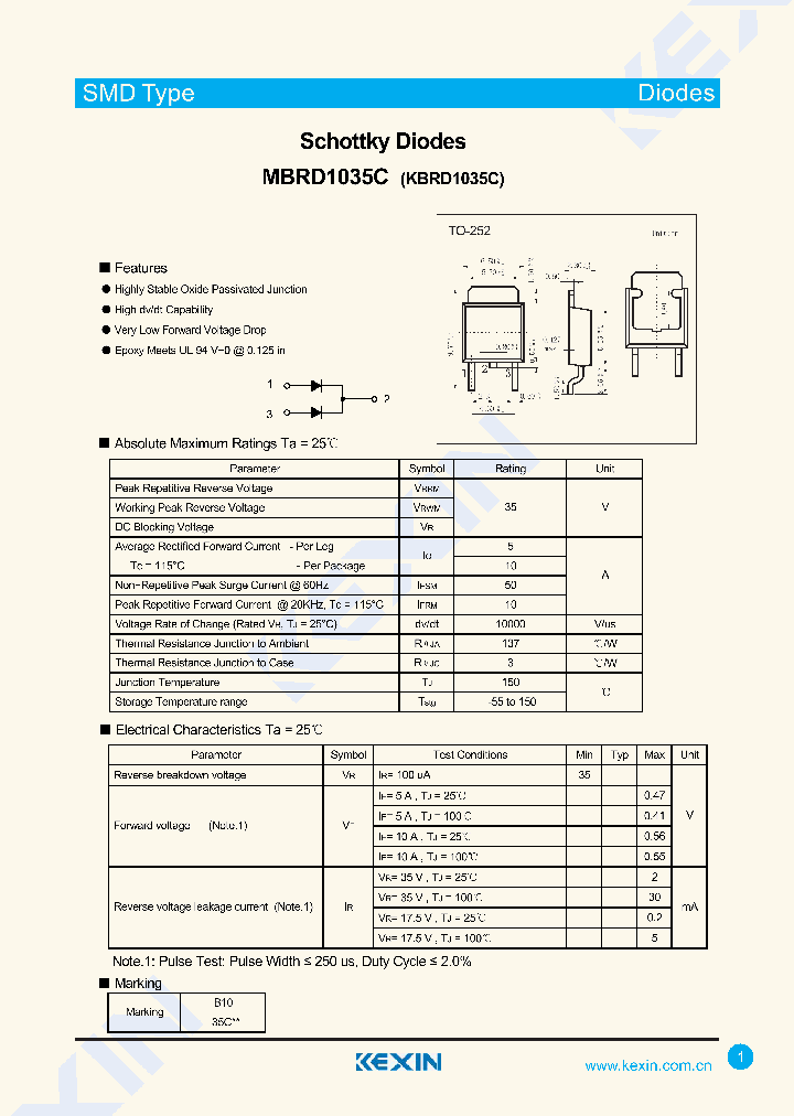 MBRD1035C_8140471.PDF Datasheet