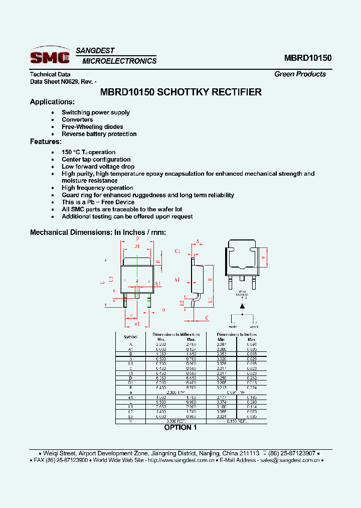MBRD10150_8140467.PDF Datasheet
