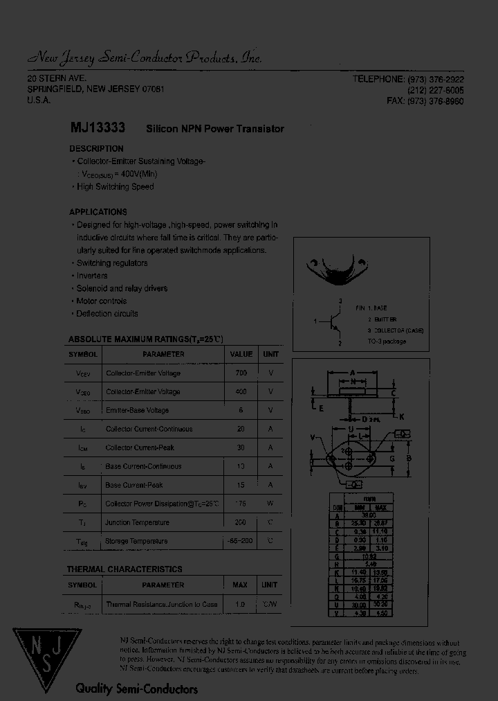 MJ13333_8141284.PDF Datasheet