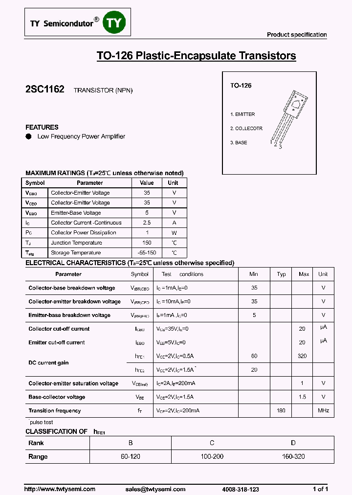 2SC1162-TO126_8141359.PDF Datasheet