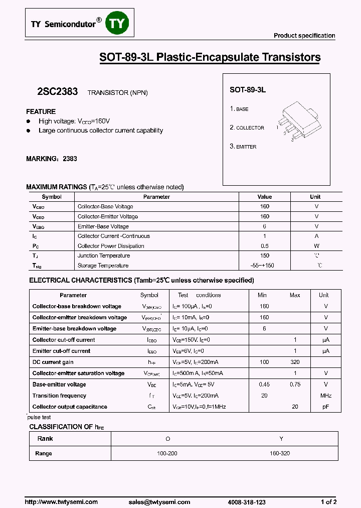 2SC2383-SOT89-3L_8141381.PDF Datasheet