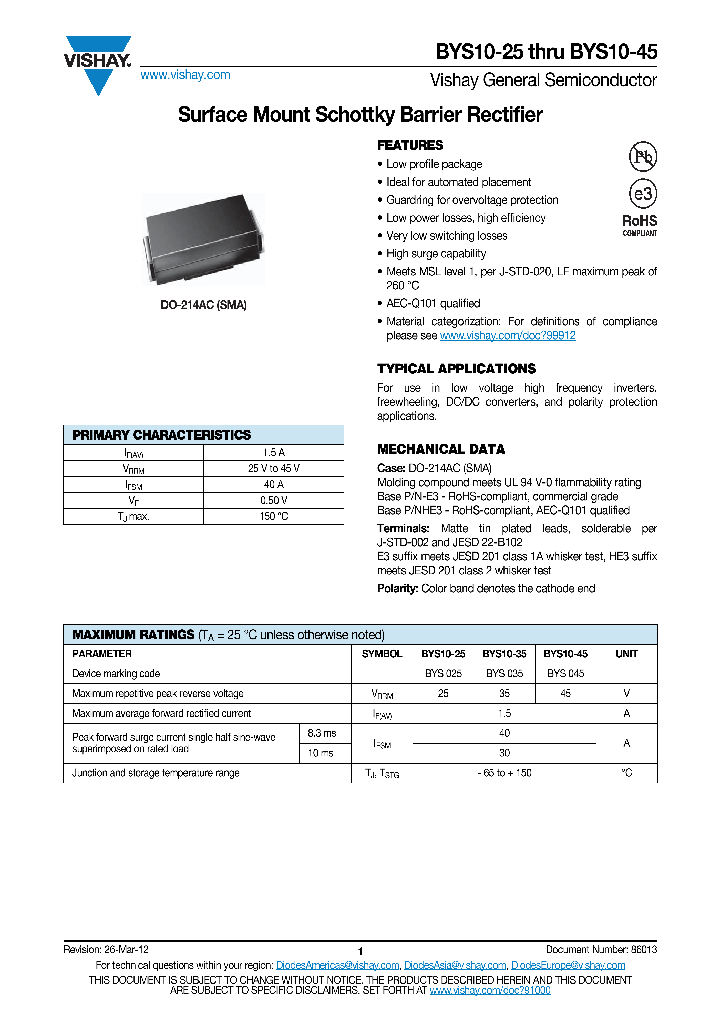 BYS10-45-TR3_8141514.PDF Datasheet