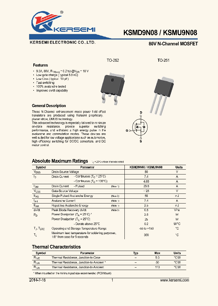 KSMU9N08_8144320.PDF Datasheet