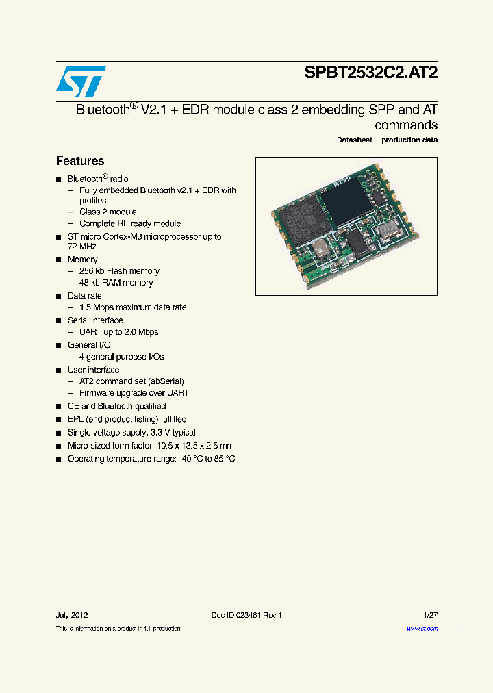SPBT2532C2AT2_8145402.PDF Datasheet