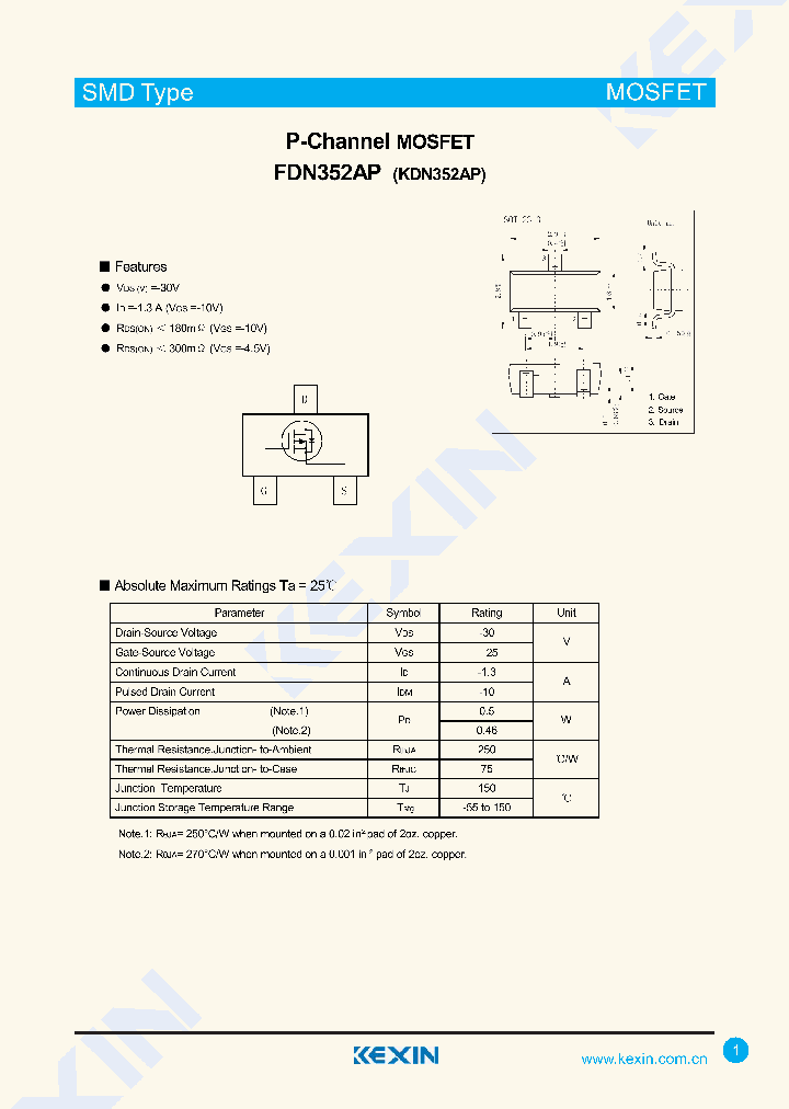 FDN352AP-3_8146165.PDF Datasheet