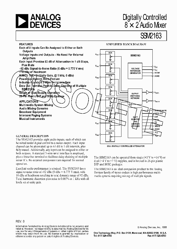 SSM2163-15_8147868.PDF Datasheet
