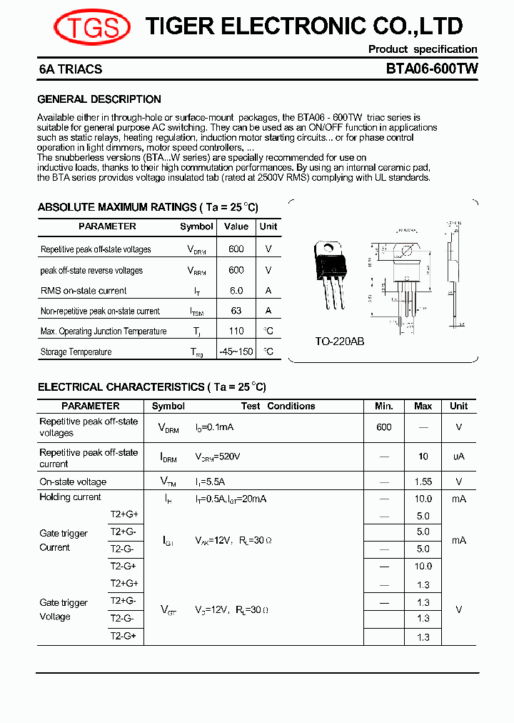 BTA06-600TW_8148405.PDF Datasheet
