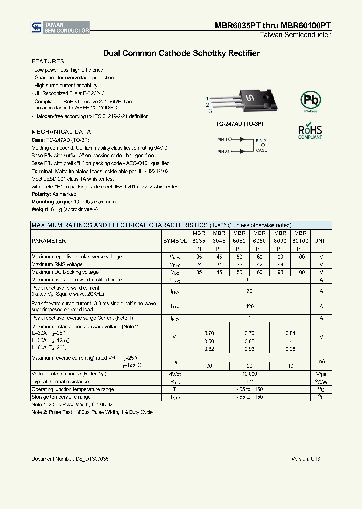 MBR6060PTC0_8149542.PDF Datasheet