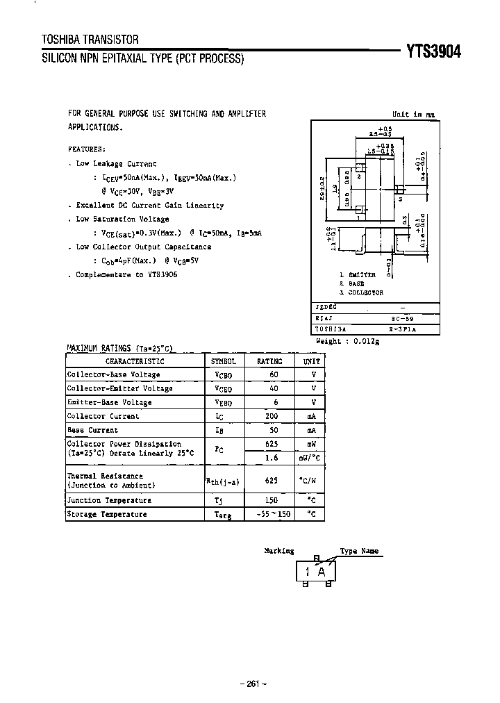 YTS3904_8149712.PDF Datasheet