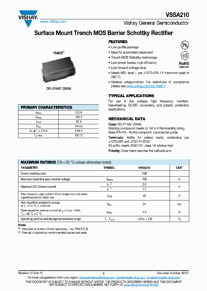 VSSA210-15_8151093.PDF Datasheet