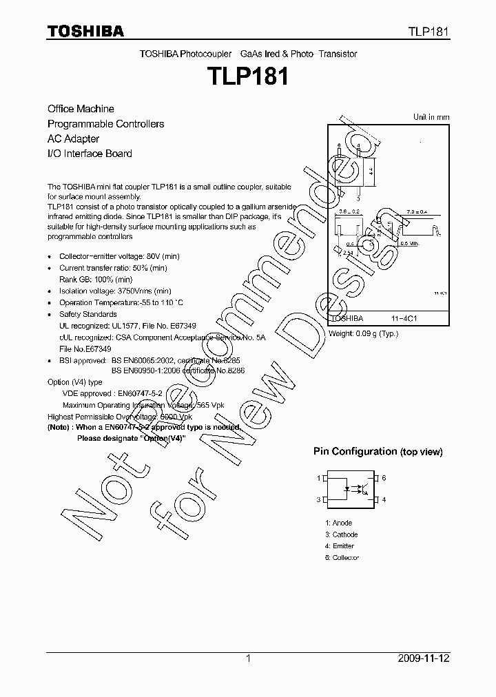 TLP181F_8151593.PDF Datasheet