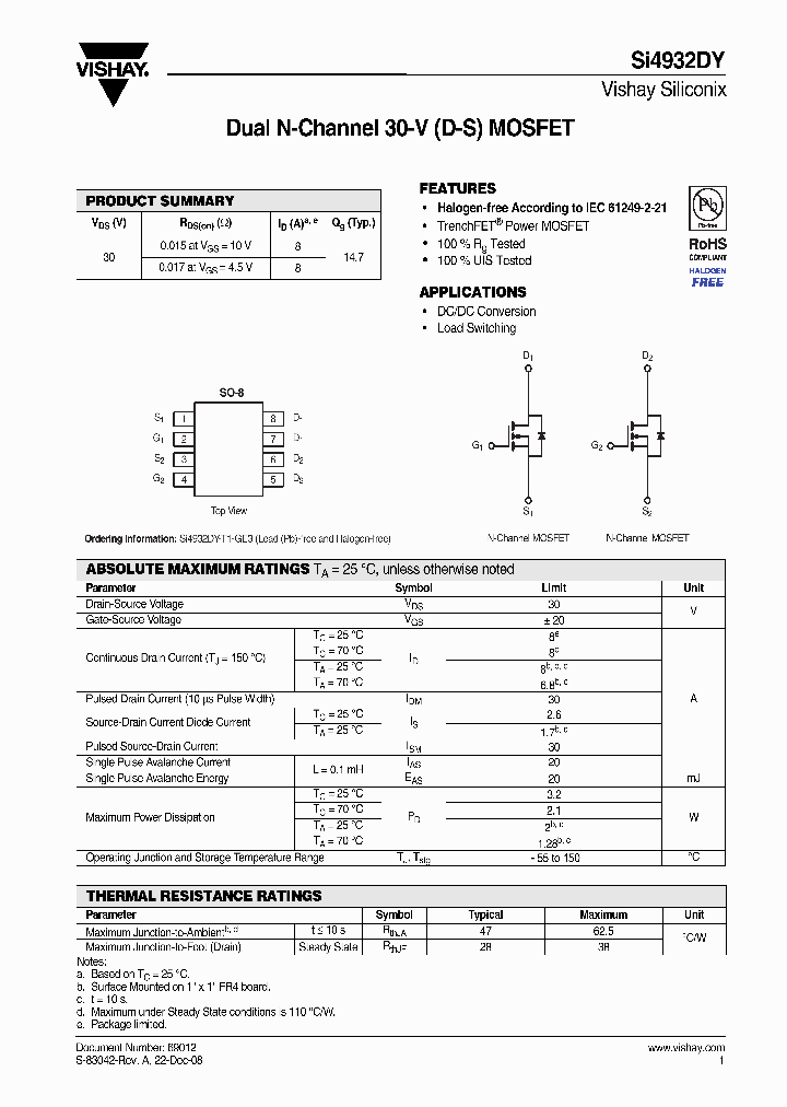 SI4932DY_8151700.PDF Datasheet