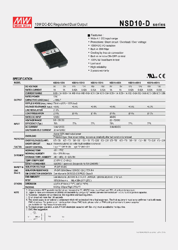 NSD10-48D15_8151966.PDF Datasheet