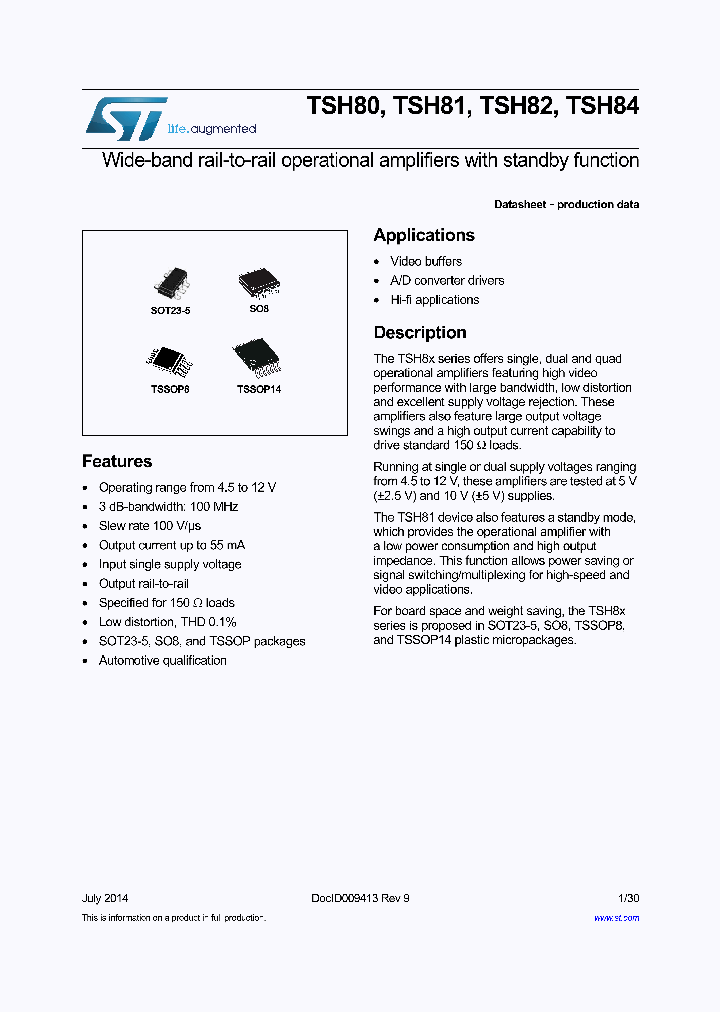 TSH82IYDT_8152324.PDF Datasheet