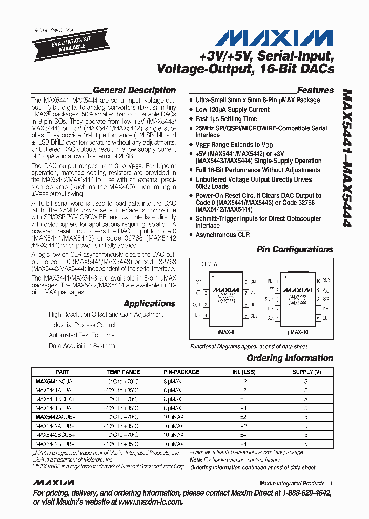 MAX5442ACUB_8152424.PDF Datasheet