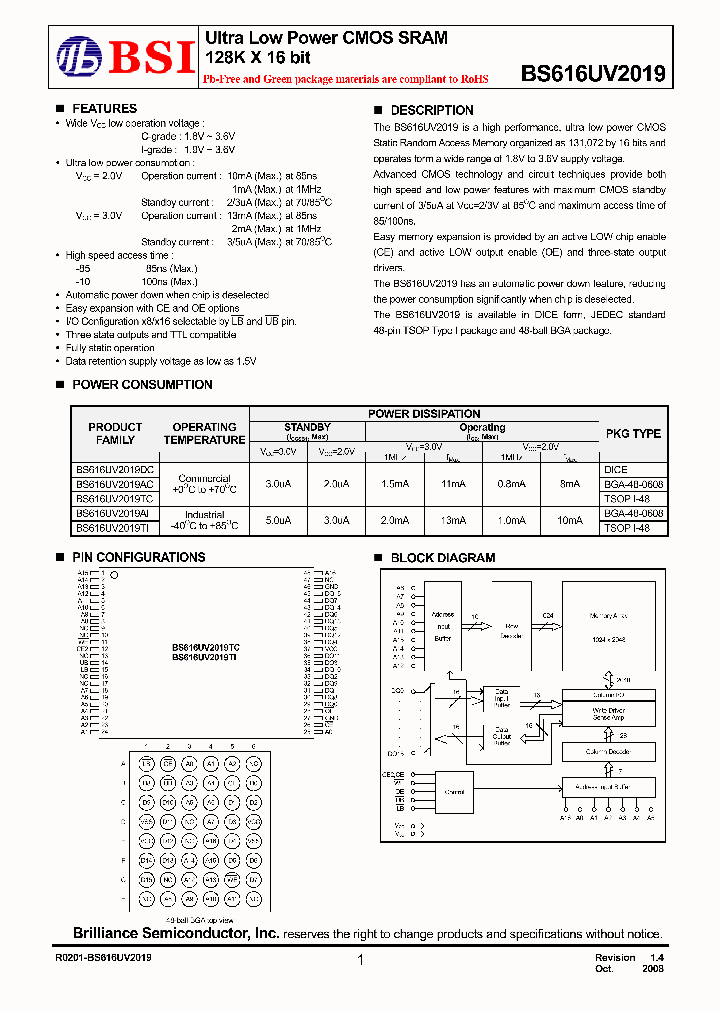 BS616UV2019AIP10_8152494.PDF Datasheet