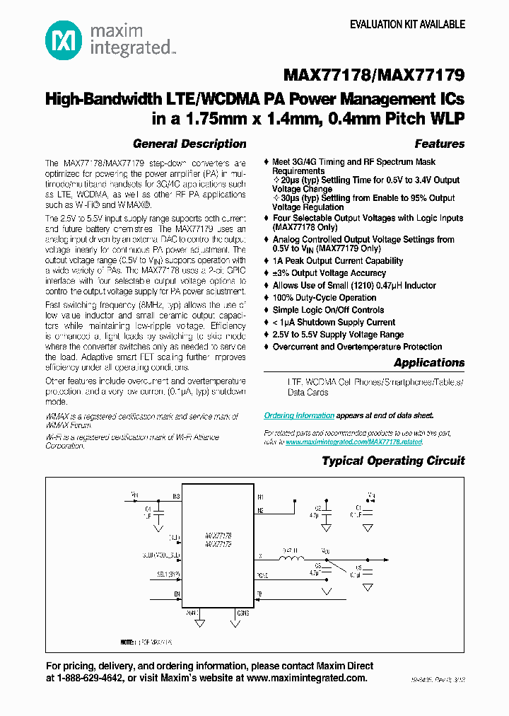 MAX77178_8153028.PDF Datasheet
