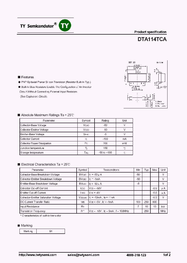 DTA114TCA_8153730.PDF Datasheet