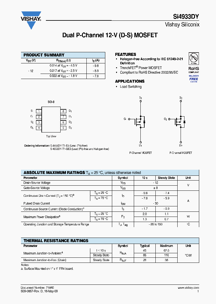 SI4933DY-T1_8152040.PDF Datasheet