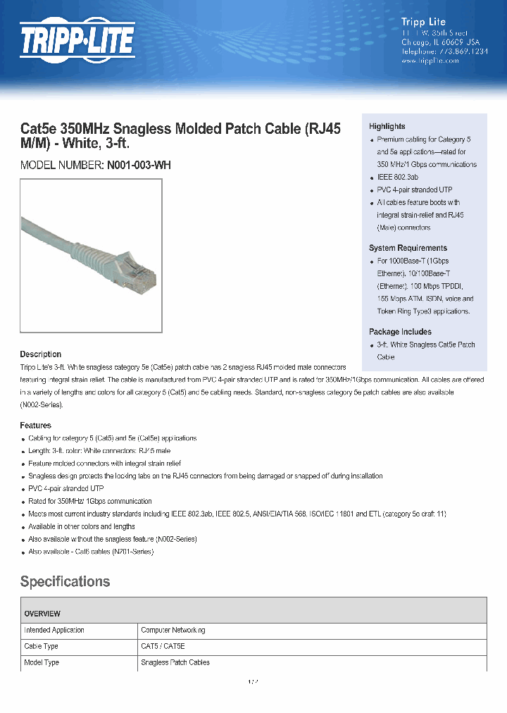 N001-003-WH_8154316.PDF Datasheet