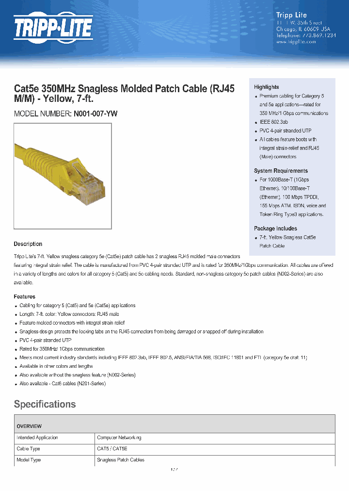N001-007-YW_8154335.PDF Datasheet