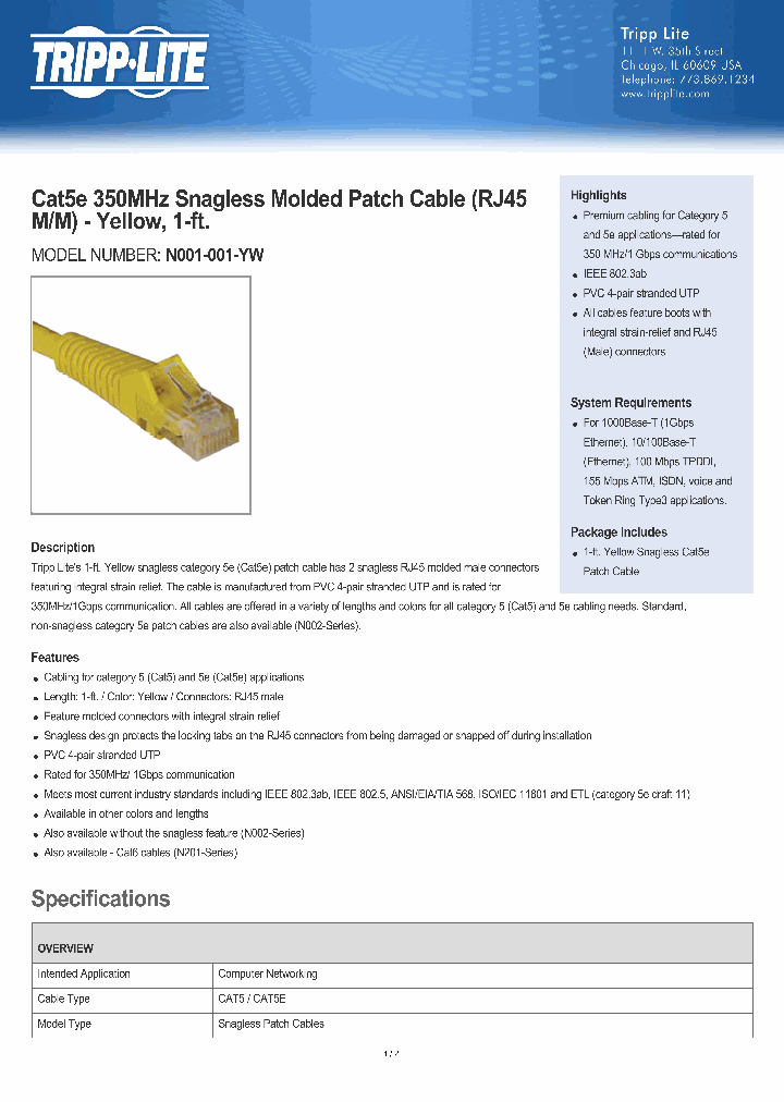 N001-001-YW_8154310.PDF Datasheet