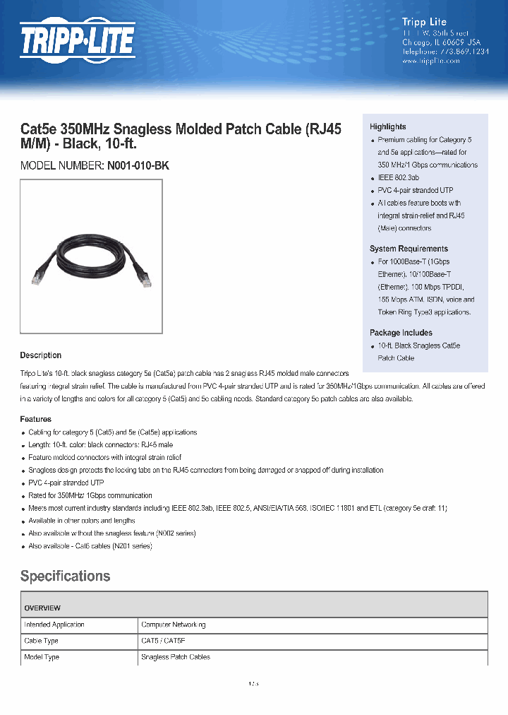 N001-010-BK_8154337.PDF Datasheet
