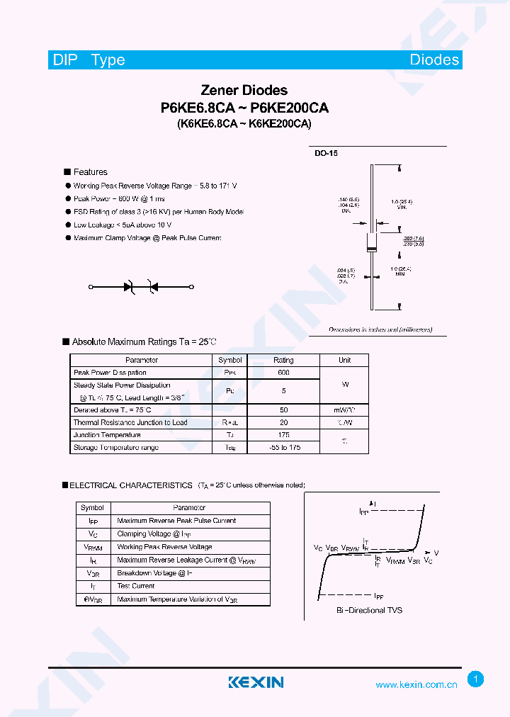 P6KE20CA_8154551.PDF Datasheet