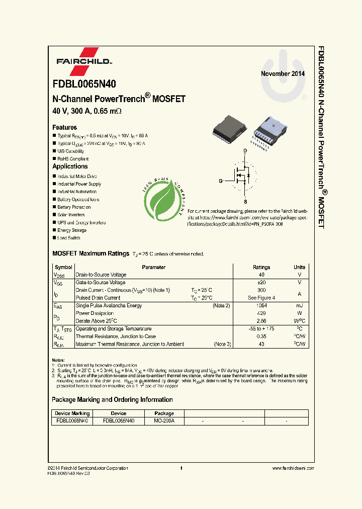 FDBL0065N40_8154963.PDF Datasheet