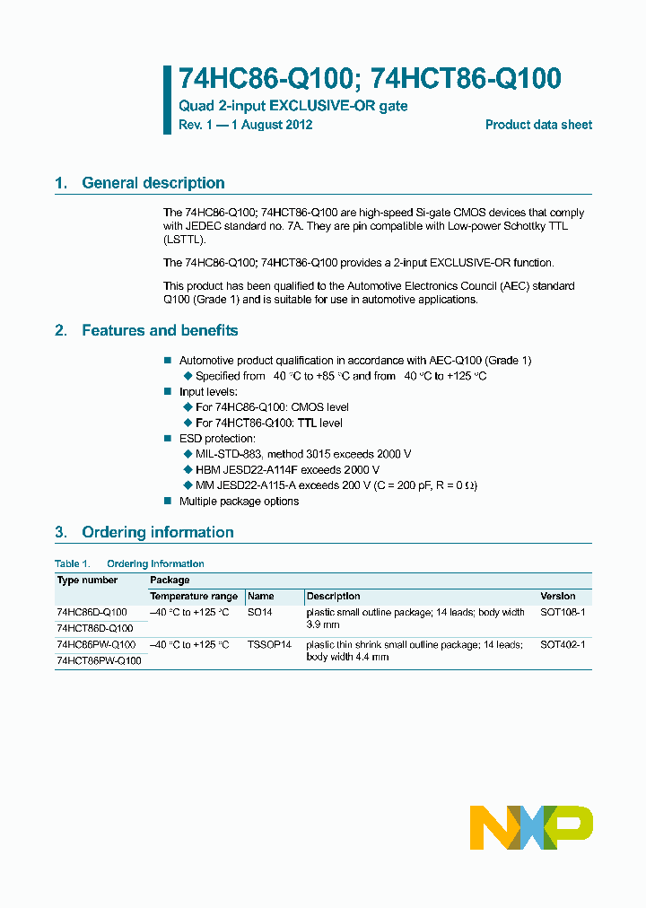74HCT86D-Q100_8155648.PDF Datasheet