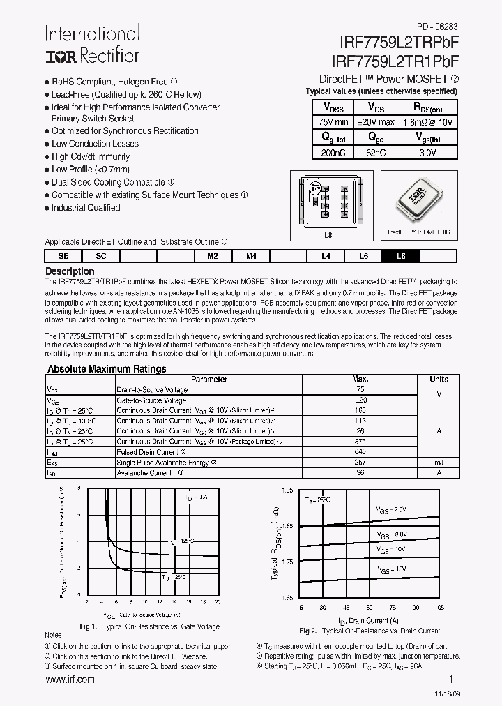 IRF7759L2TR1PBF_8156054.PDF Datasheet