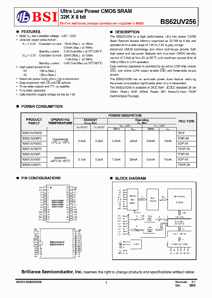 BS62UV256DIG10_8156797.PDF Datasheet