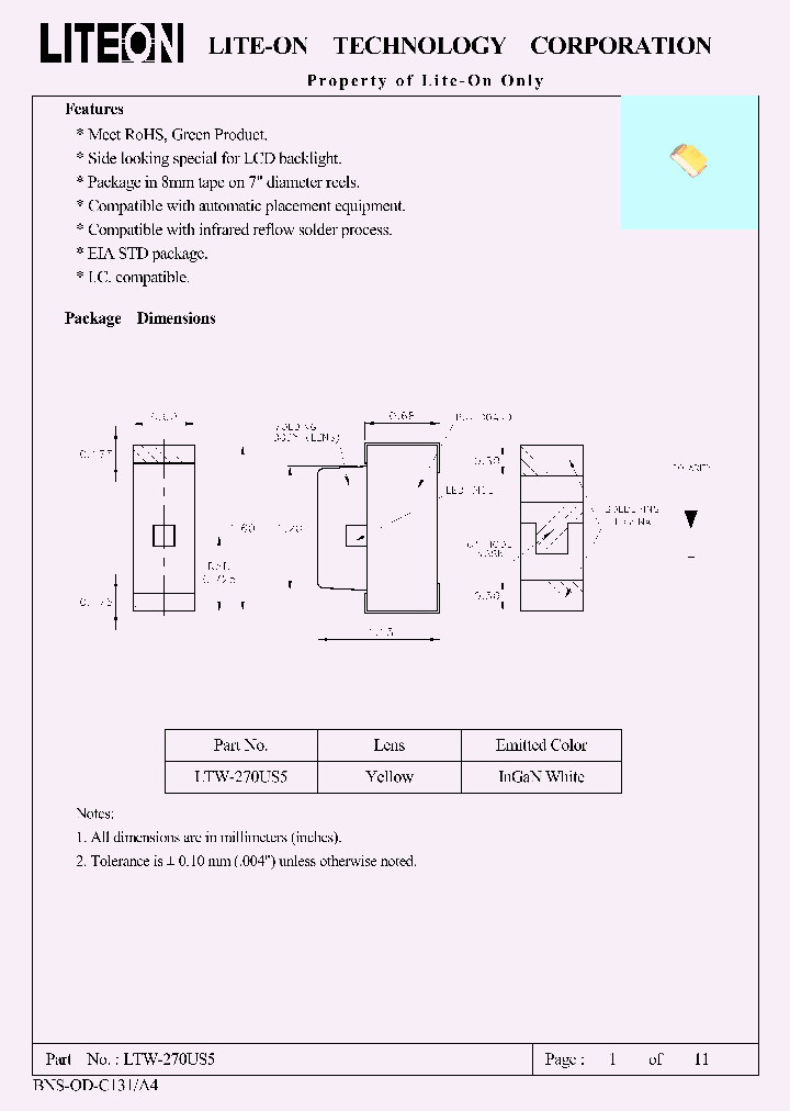 LTW-270US5_8157449.PDF Datasheet