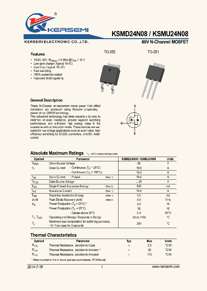 KSMD24N08_8158011.PDF Datasheet