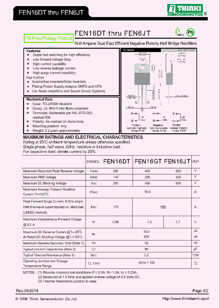 FEN16JT_8158353.PDF Datasheet